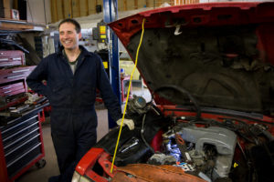 Andy and I stopped by MPH Specialties so he could drop off his car with Mark Hatten, a fantastic car mechanic.