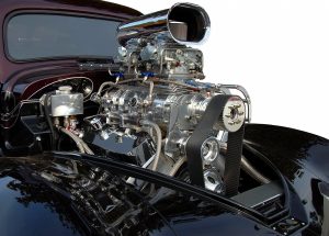 Turbocharged Car Engine