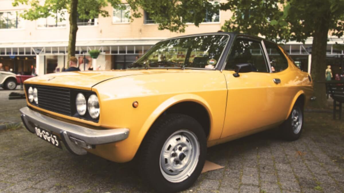 Yellow use car
