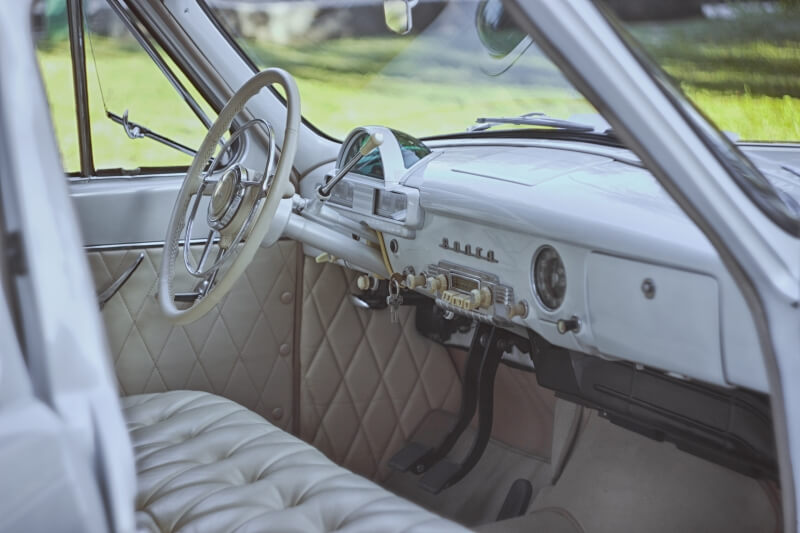 Use car with a renewed upholstery