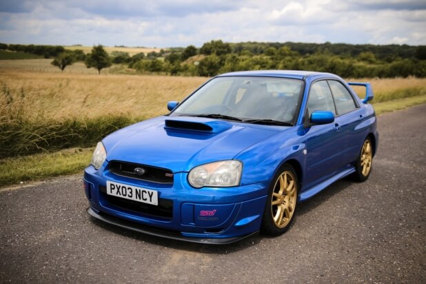 Blue Subaru WRX STI - 2nd generation