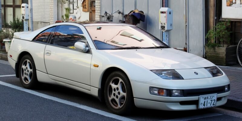 White Nissan z32 300ZX Twin Turbo 
