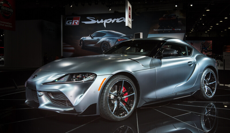 Silver Toyota Supra MKV 2020