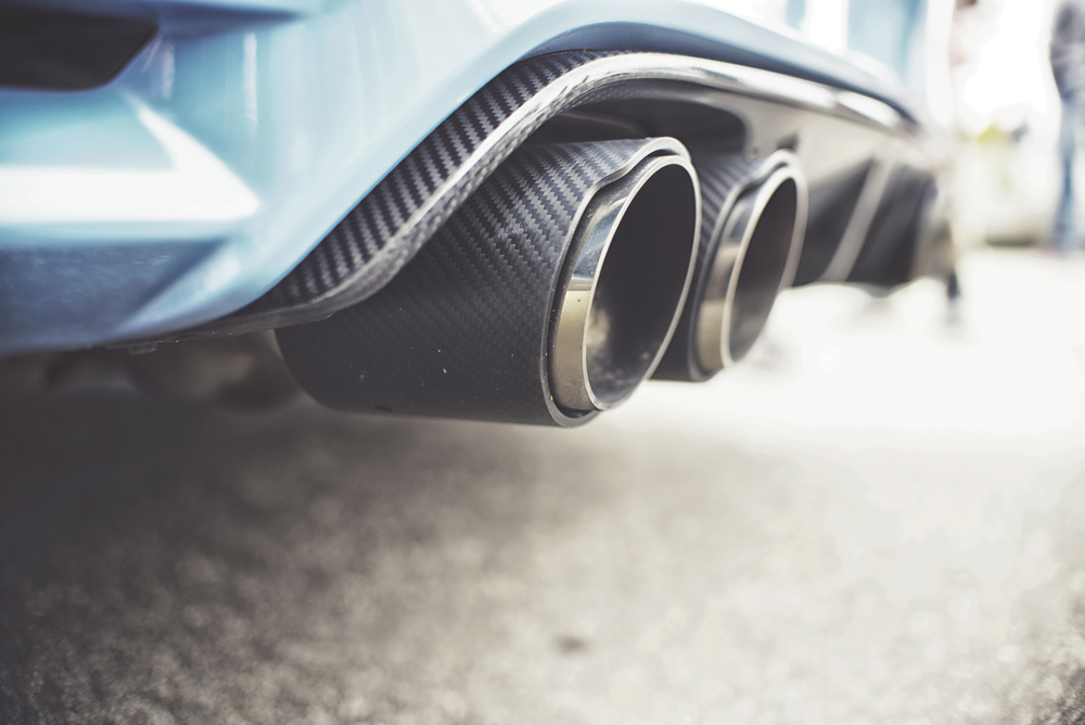 rear exhaust carbon fiber tips