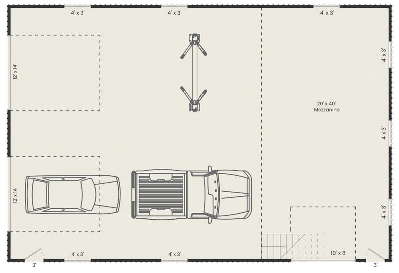 Home auto repair shop plan
