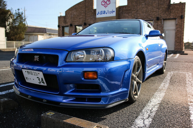 Skyline R34 GT-R bayside blue