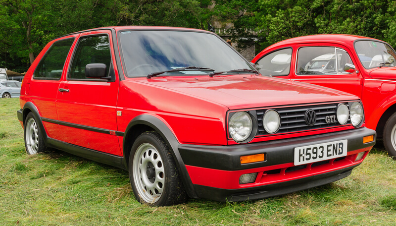 Red Volkswagen Golf GTI