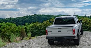 Pickup truck on a mountain