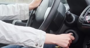 Women Starting a car