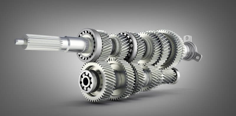 3D illustration of a manual transmission