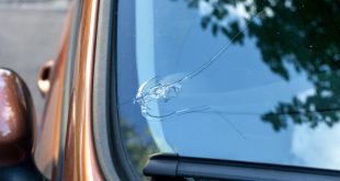 Cracked windshield