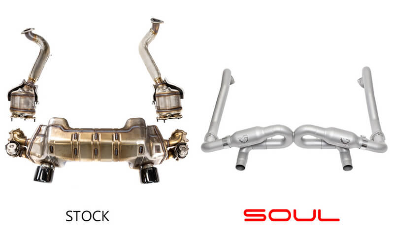 Soul Performance Porsche 718 GT4 Rear Exhaust