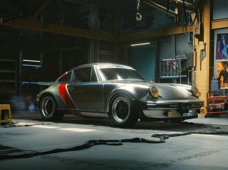 Porsche 911 Cyberpunk 2077 