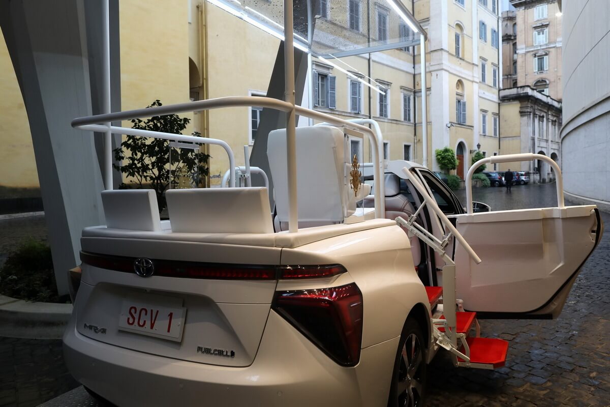 Toyota Mirai Pope mobile 