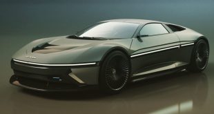 Modern-day Delorean DMC-12 rendering