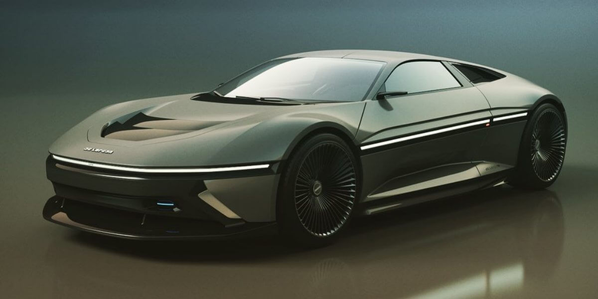Modern-day Delorean DMC-12 rendering