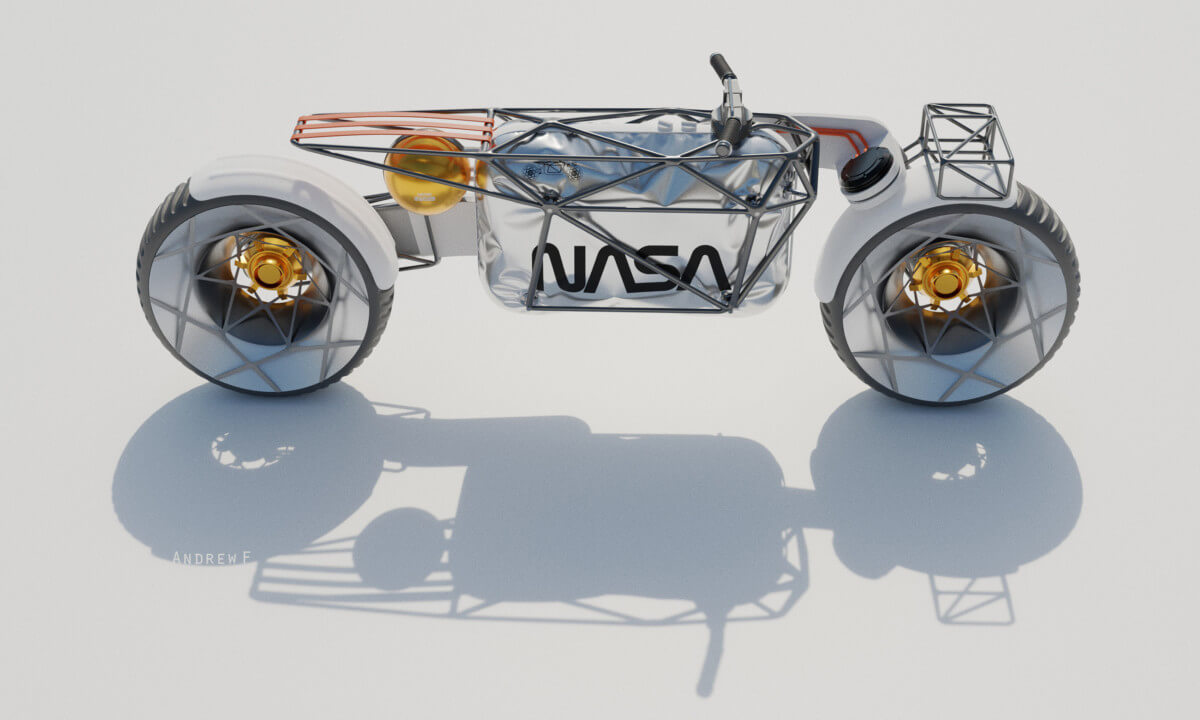 NASA Electric Lunar Motorcycle