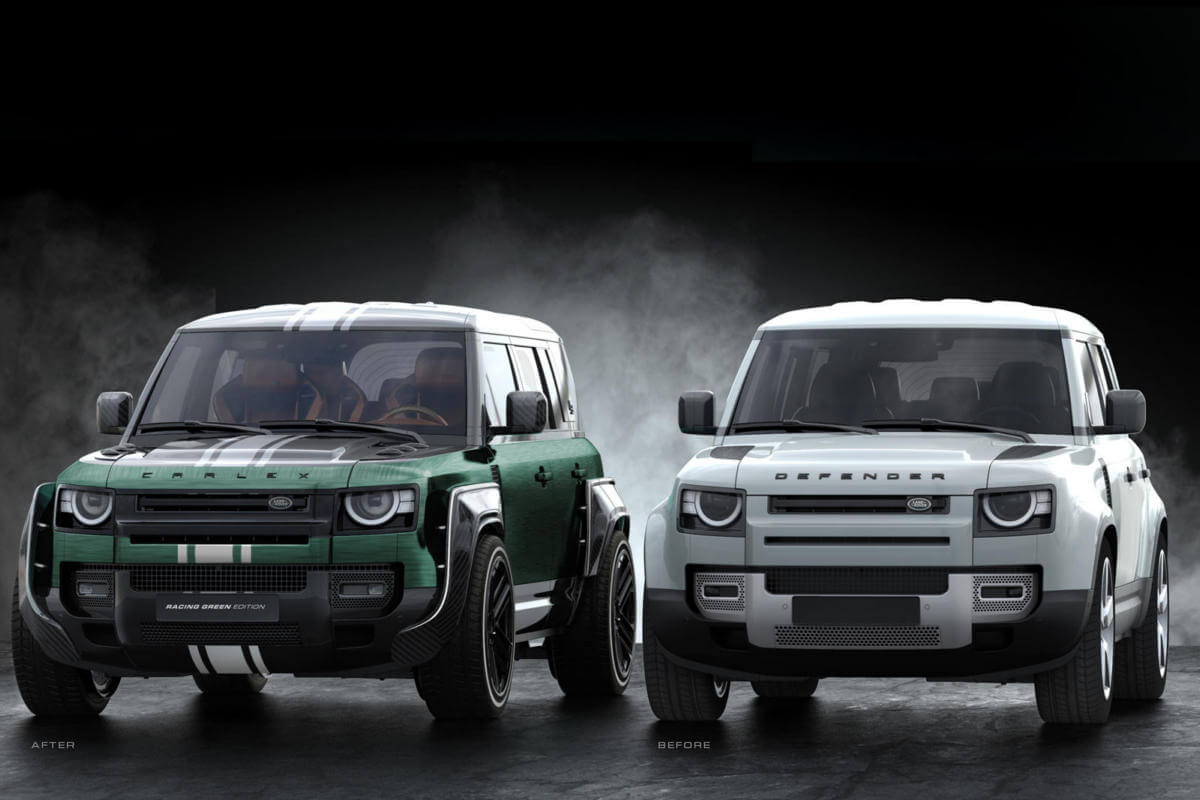 Carlex Design Land Rover Defender Racing Green Edition