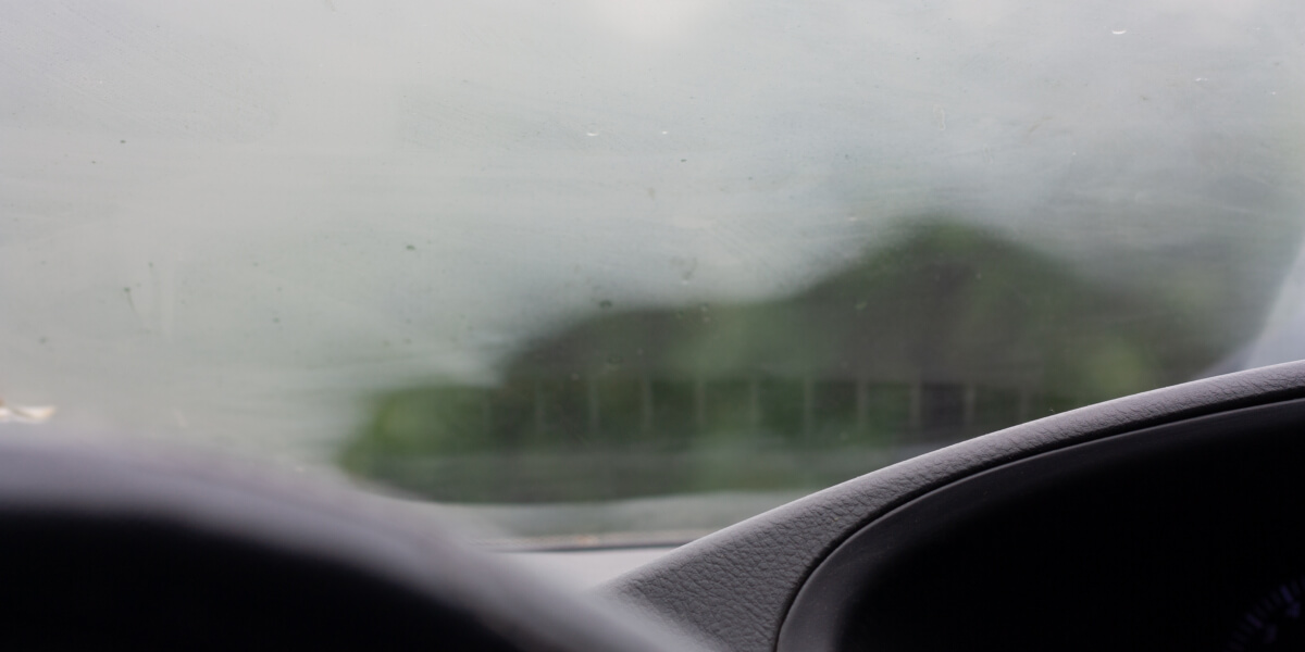 Removing fog in windshield