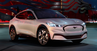 2021 Ford Mustang Mach-E on city street