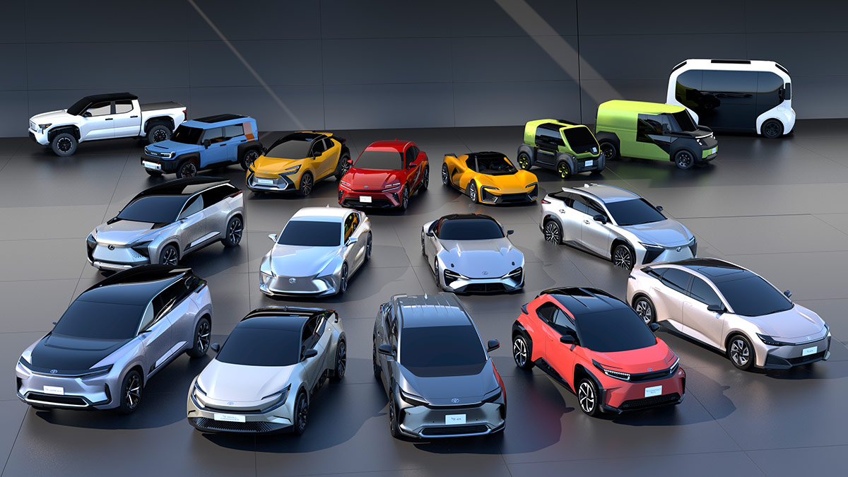 Toyota and Lexus future EV range