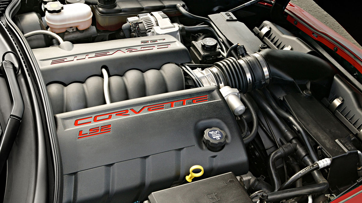 Chevrolet LS engine in a Corvette
