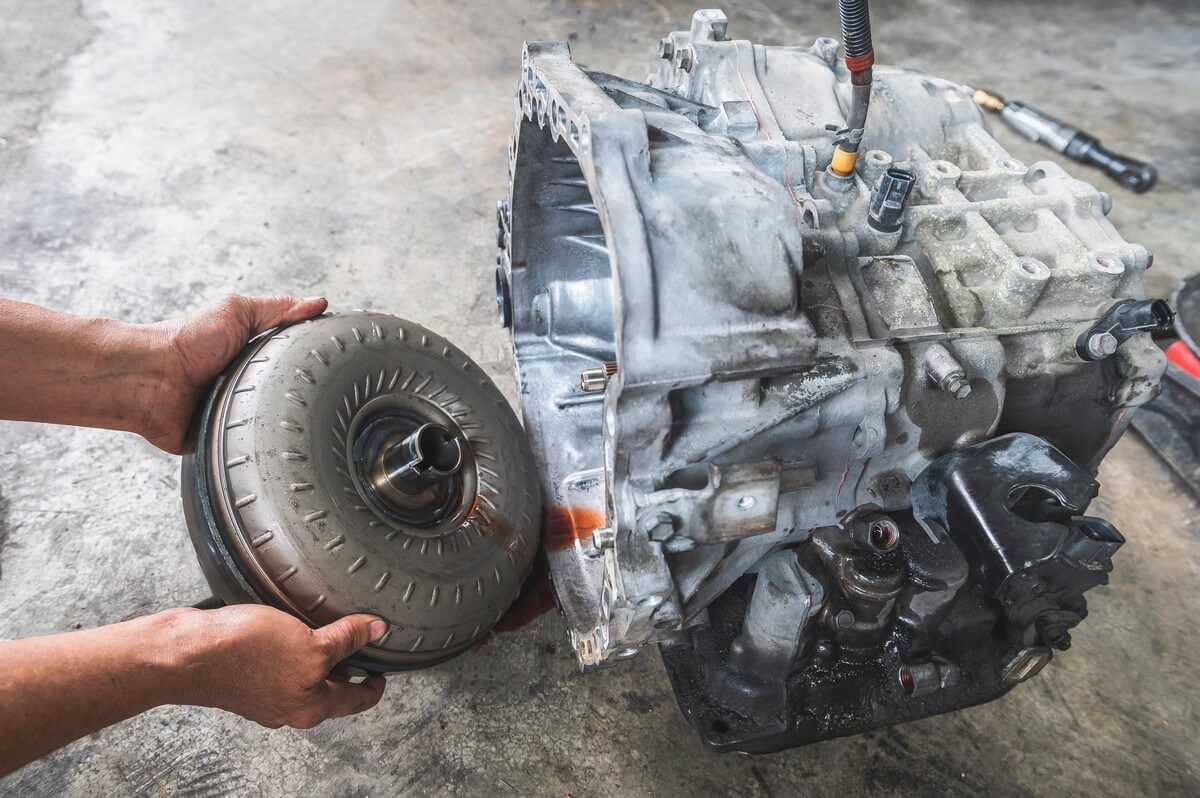 Removing torque converter