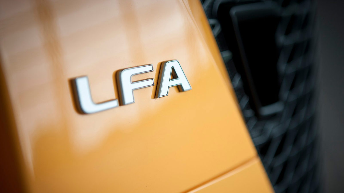 Lexus LFA name badge