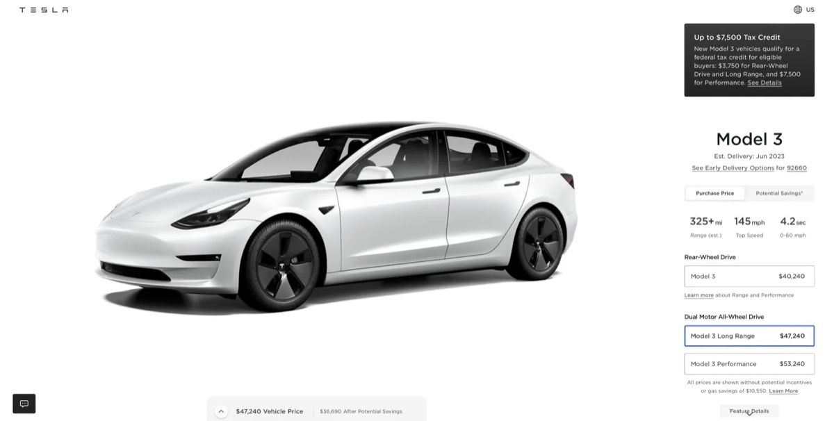 Tesla Model 3 Long Range