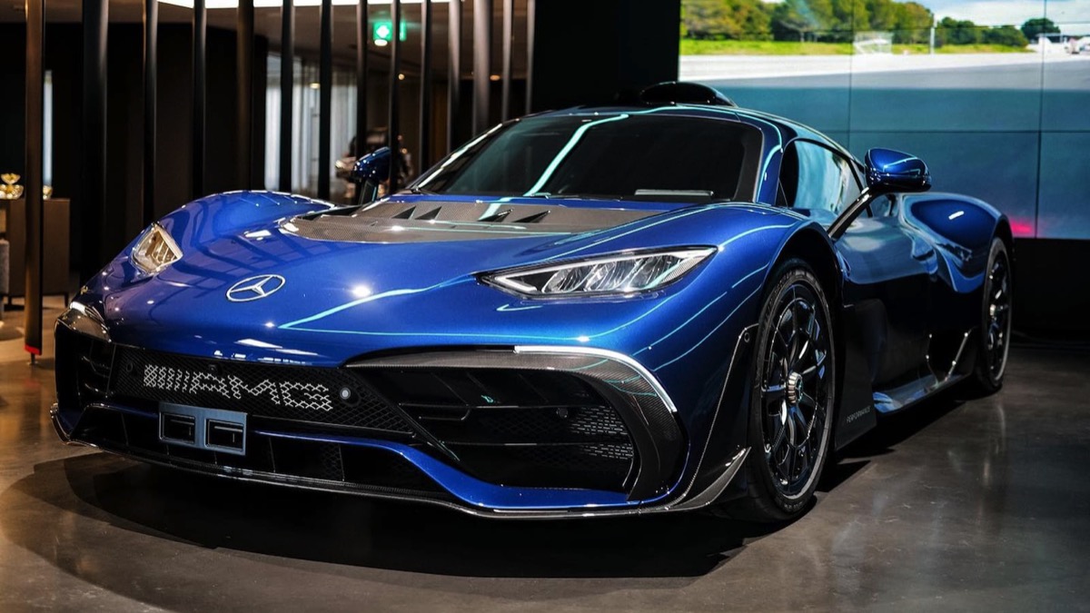 Valtteri Bottas Takes Delivery of His Blue Mercedes-AMG One