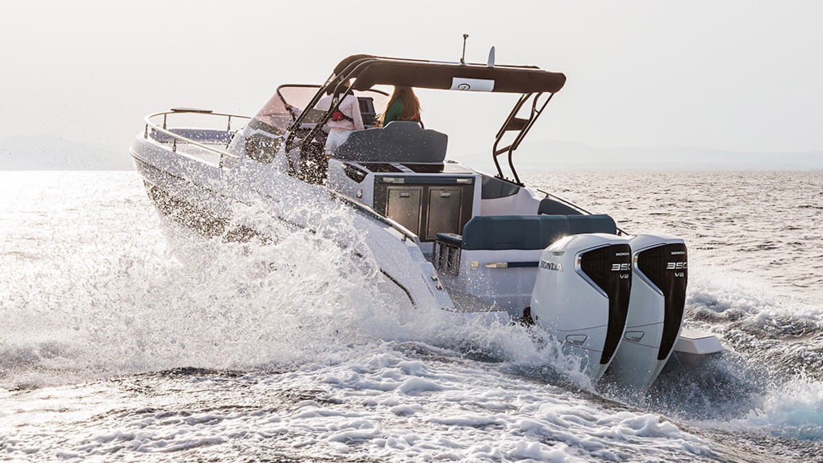 Honda Launches Their First V8 Engine – The New Honda Marine BF350 at Genoa Boat Show