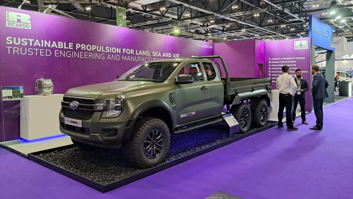 Ricardo develops advanced Ranger HEX 6x6 conversion with hybrid electric drivetrain