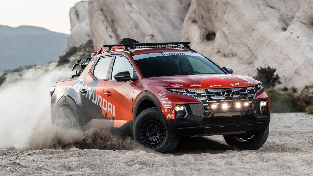 Hyundai Reveals Custom Santa Cruz for 2023 Rebelle Rally