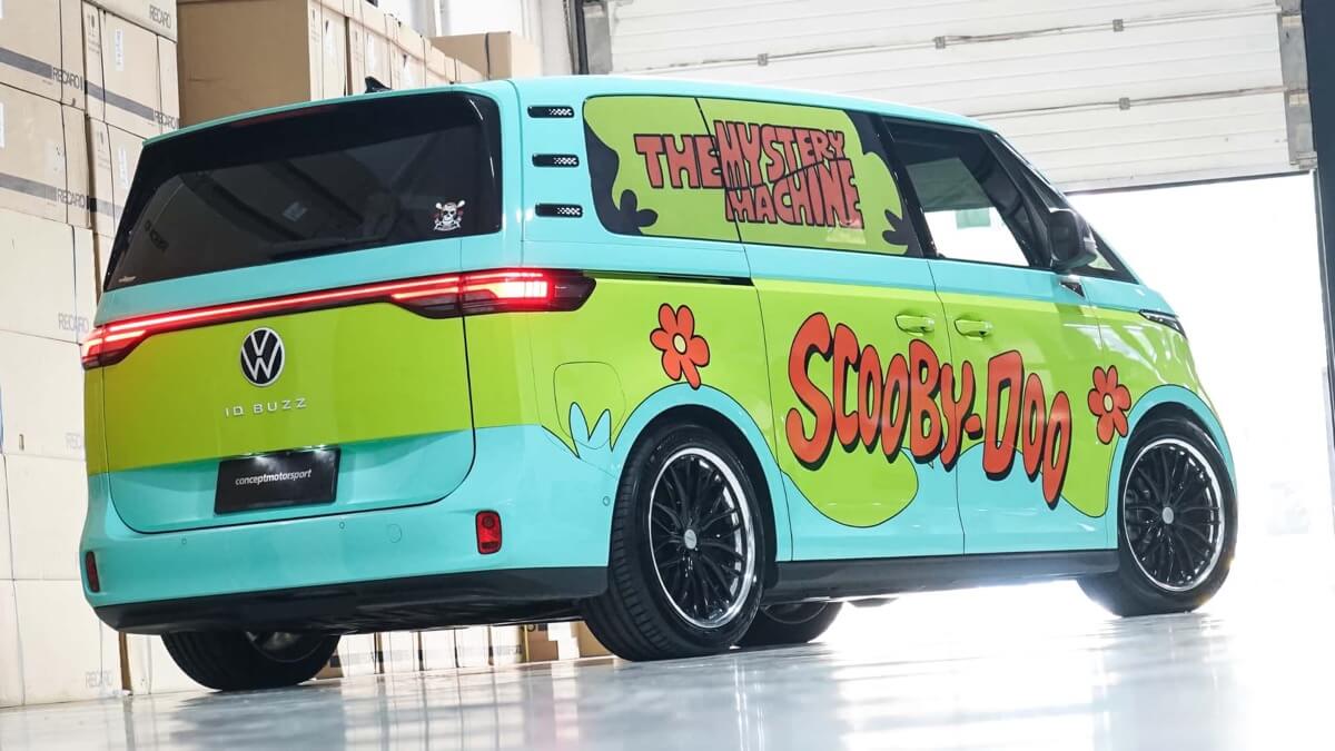 Someone Has Already Transformed the Volkswagen ID. Buzz into Scooby-Doo's Iconic Mystery Machine, and It Looks Sick!