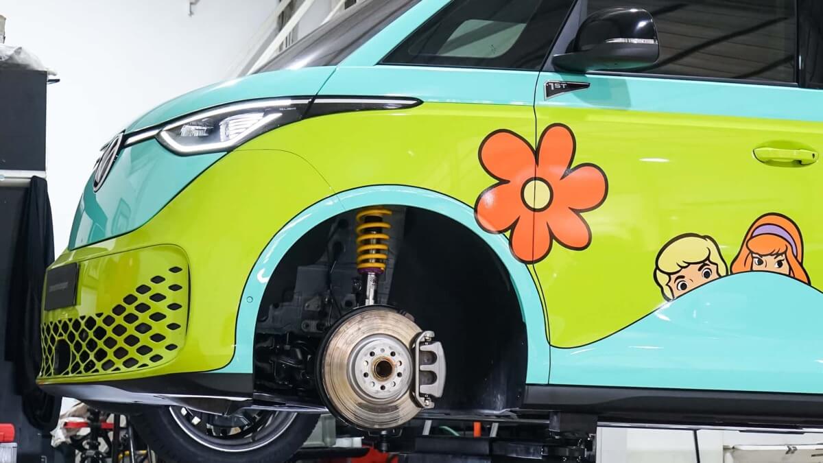 Someone Has Already Transformed the Volkswagen ID. Buzz into Scooby-Doo's Iconic Mystery Machine, and It Looks Sick!