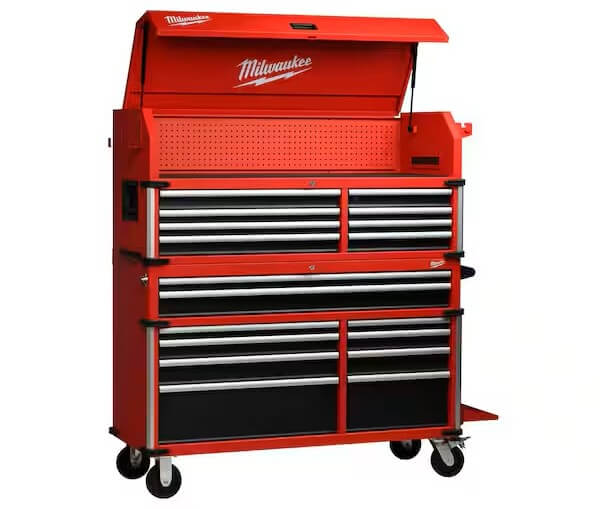 MILWAUKEE 48-22-8556M 18-Drawer Rolling Tool Chest Combo (56”) — Editor’s Pick)