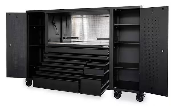 HUSKY HOGSC010BB1S Heavy Duty 10-Drawer Mobile Workbench with Tool Chest (62”) — Premium Pick