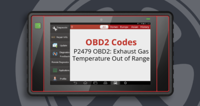 P2479 OBD2: Exhaust Gas Temperature Out of Range