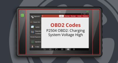 P2504 OBD2: Charging System Voltage High