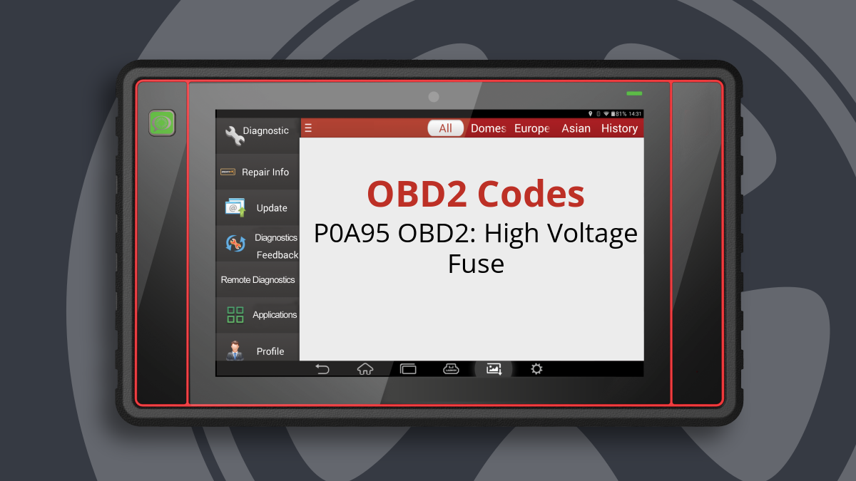 P0A95 OBD2: High Voltage Fuse