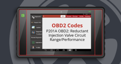 P201A OBD2: Reductant Injection Valve Circuit Range/Performance