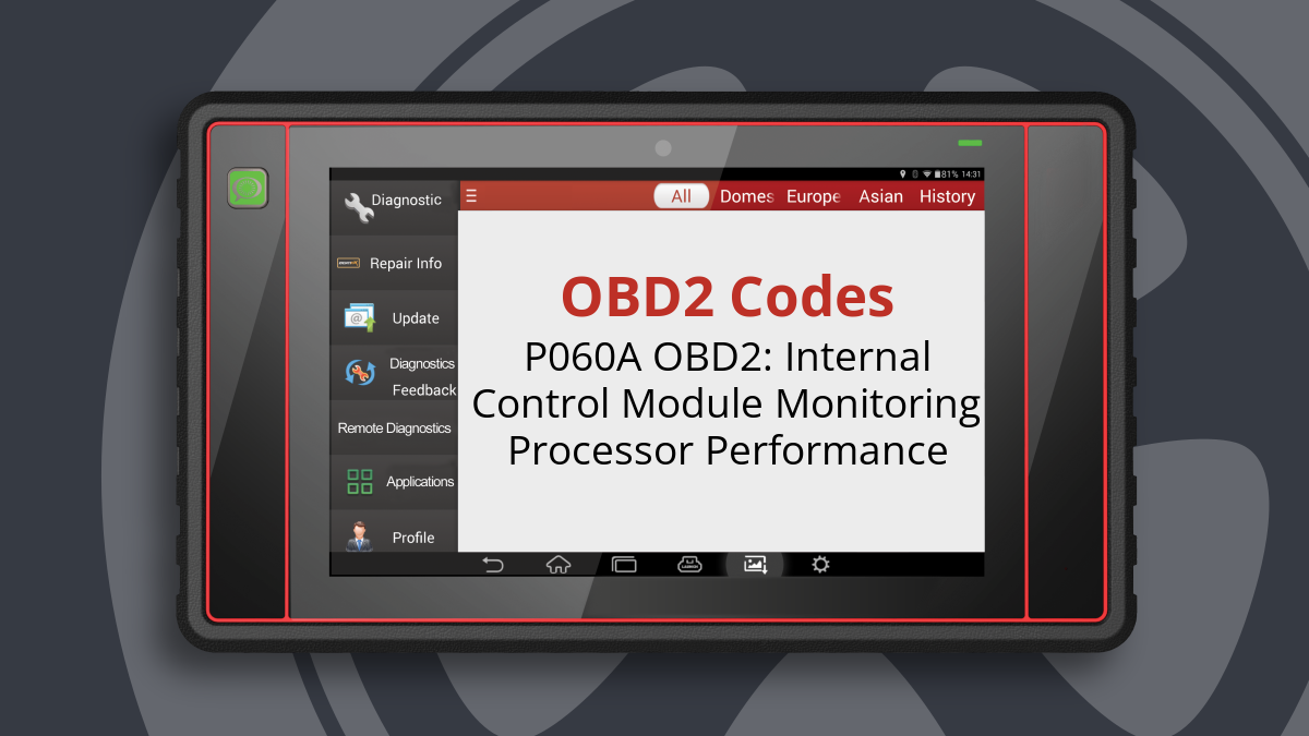 P060A OBD2: Internal Control Module Monitoring Processor Performance