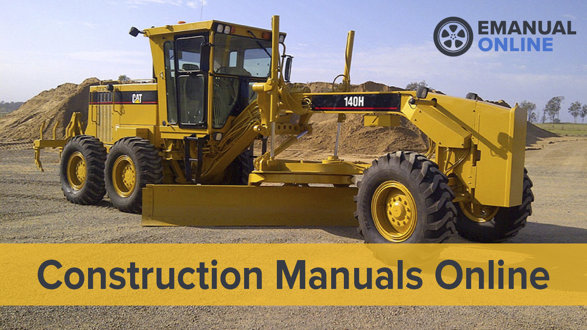Service manuals for excavators, bulldozers & constructions equipment.