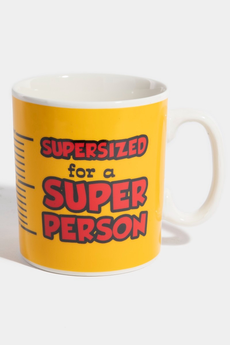 Printed Super Person Themed 30 Oz Mug Questions & Answers