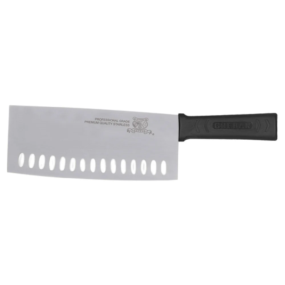Omcan 18619 (18619) Chinese Cleaver 8" Granton Edge Stainless Steel Questions & Answers