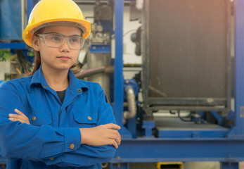 Engineer Woman In Industry Factory Checking Production Wall Mural Questions & Answers